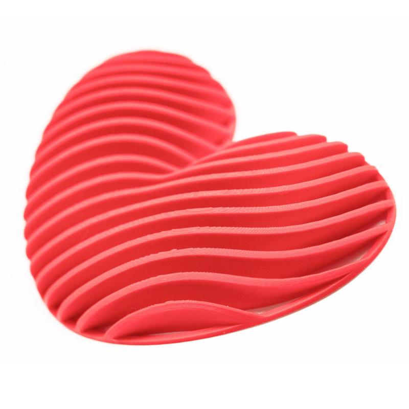 Wave Heart – Modern 3D Printable Decorative Piece