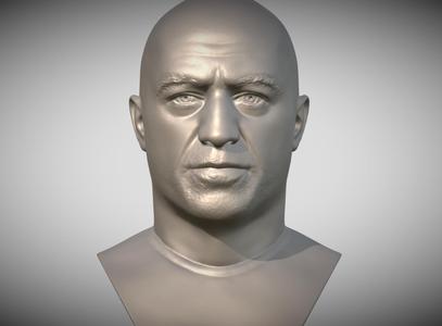 Joe Rogan bust for 3D printing