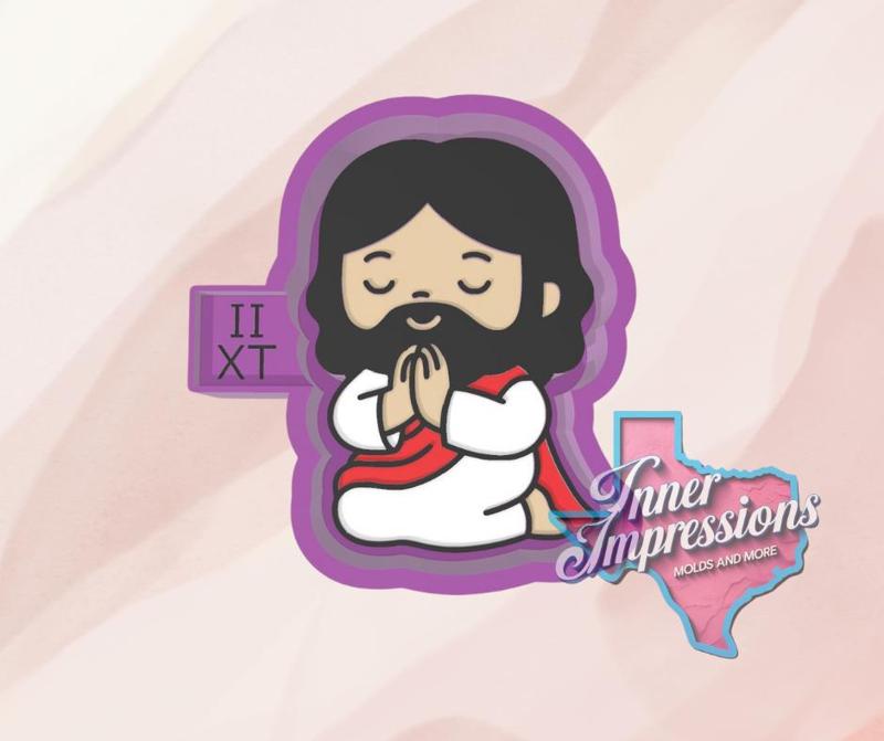 Praying little jesus Freshie Mold