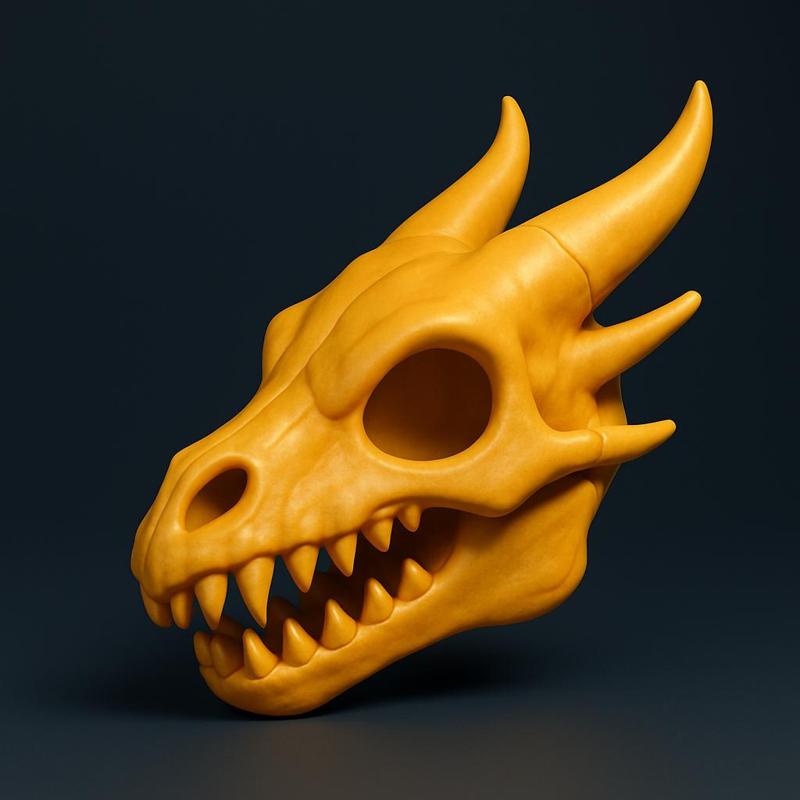 Ultra Detailed dragon Skull for 3D  Printing Fantasy Decor Resin or FDM Collectable Model