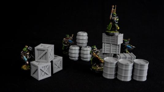 Terrain boxes and barrels