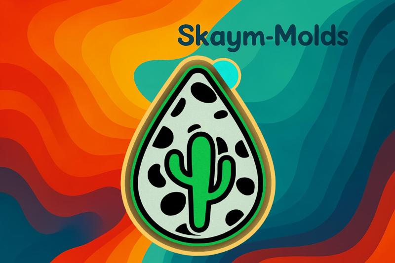 🌵🐄 Cactus Cowhide Design Mold – Freshie, Ornament, Resin & Candle Mold