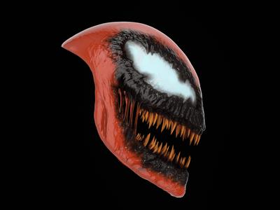 Carnage helmet from Venom 2 Let There be Carnage | 5  SEPARATE PARTS