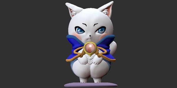 Final Fantasy style kitten