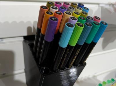 Parametric Marker Holder (optional slatwall hook)