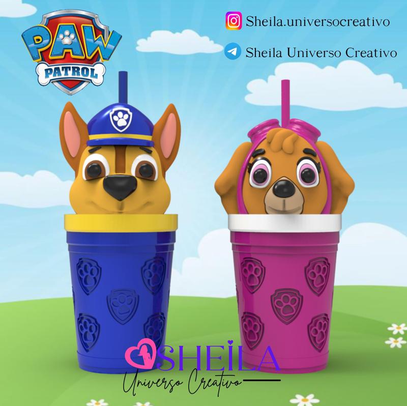 PAW PATROL MILK SHAKER CUP - SKYE - CHASE
