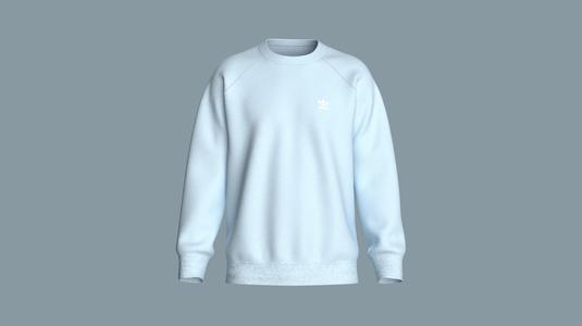 Adidas Trefoil Essentials Crewneck Sweatshirt | Marvelous / Clo3d / obj / fbx