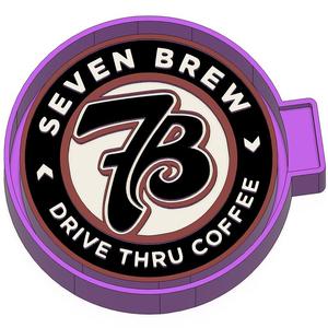 7 Brew Coffee Freshie STL Mold Housing