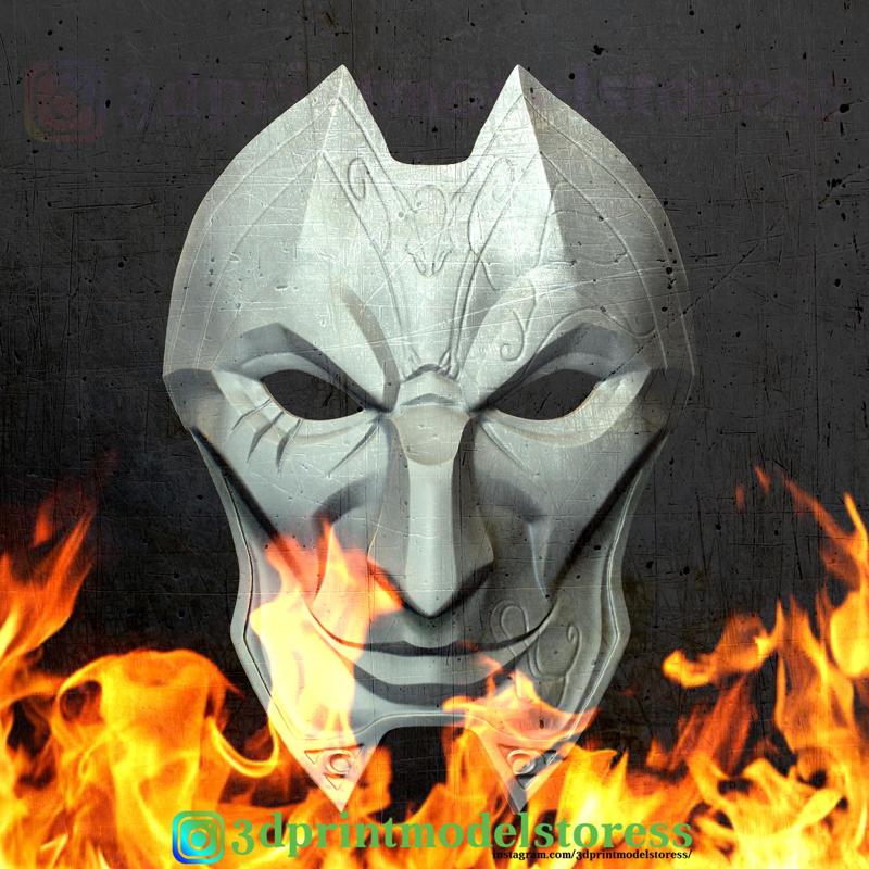 Jhin Mask League of Legends Costume Cosplay Helmet