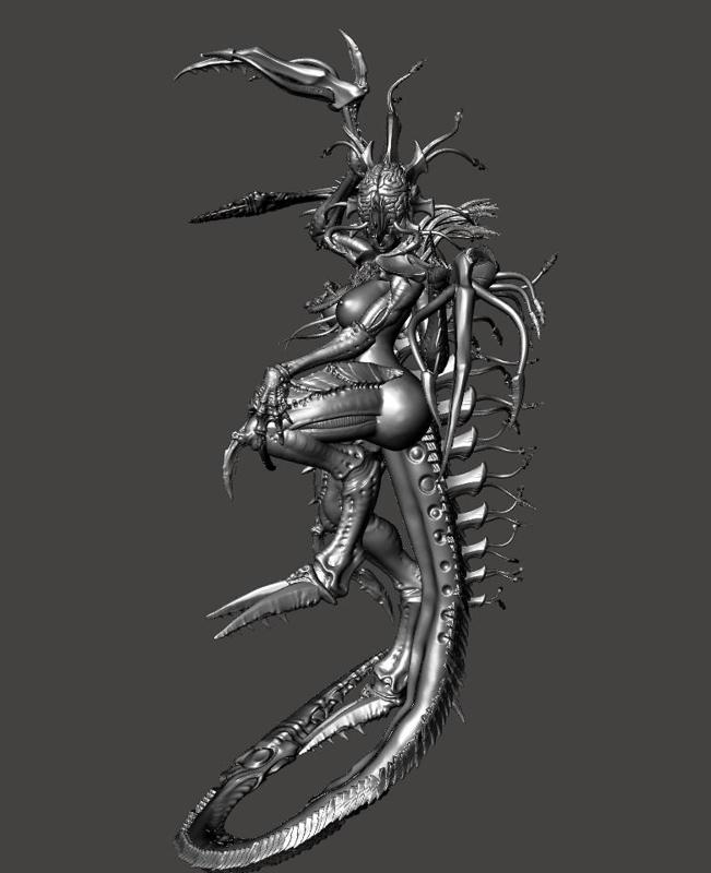 TYRANID Neurolickher PER-SUPPORTED NSFW POXY ONE PAGE POXY PINUP WAR GAMES