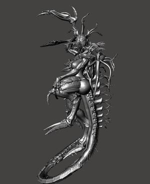 TYRANID Neurolickher PER-SUPPORTED NSFW POXY ONE PAGE POXY PINUP WAR GAMES