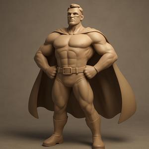 Superhero STL File – Original Hero Figurine