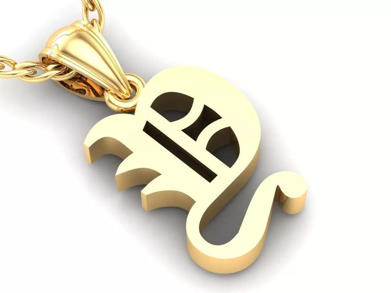 Y Letter Pendant Alphabet Version 6