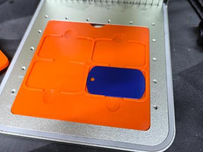 xtool f1 4 dog tag plate