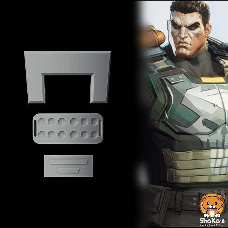 Punisher - Shoes Accesories - arvel Rivals Cosplay Props