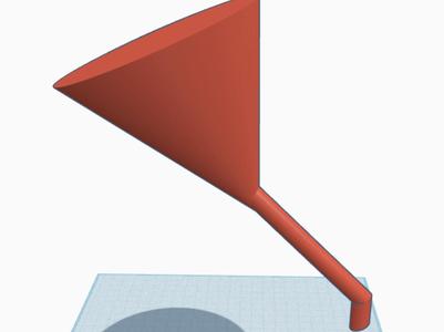 Slanted angled funnel (in vase mode)