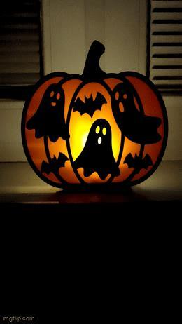 Halloween light pumpkin