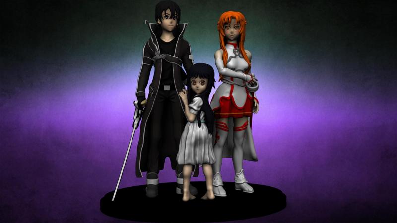 SWORD ART ONLINE KIRITO ASUNA YUI