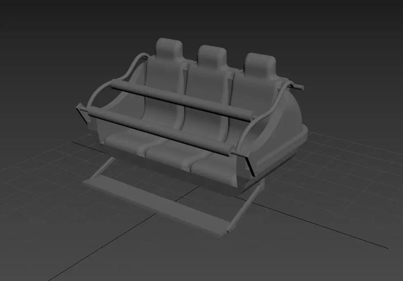 Funfair ride carriage seat theme park seat Fairground