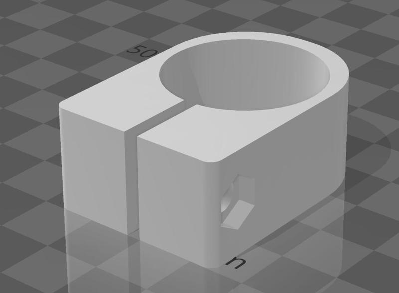 MPCNC beefier upgraded truck stop for 3/4" steel pipe (1.052") 26.75mm