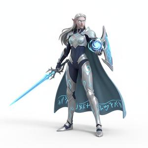 Elven Arcane Blade Master Miniature - Fantasy RPG Warrior STL for 3D Printing