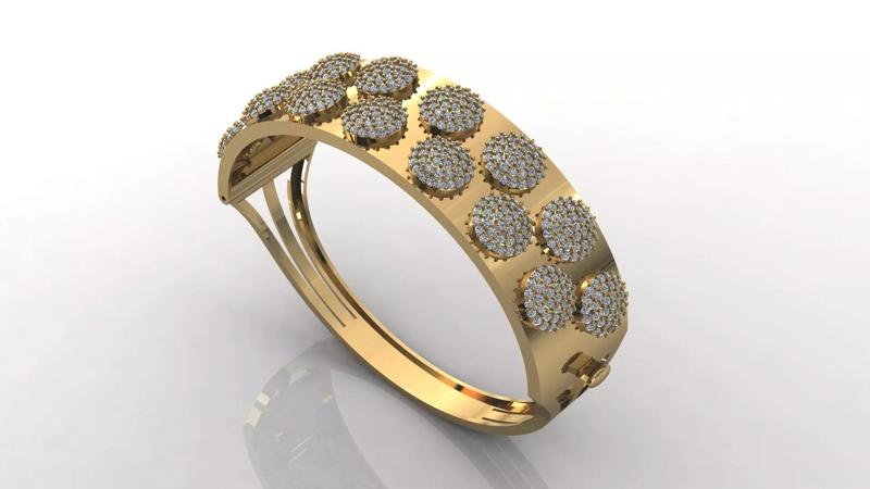 STL 3DM Diamond With Stone Womens Bracelets Women Bracelet