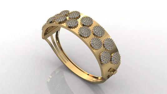 STL 3DM Diamond With Stone Womens Bracelets Women Bracelet