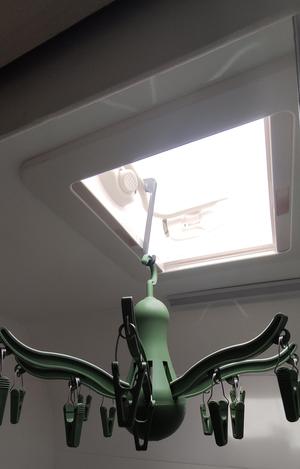 Caravan coat hanger holder