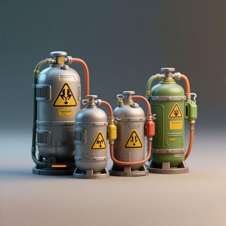 Sci-Fi Industrial Gas Tanks