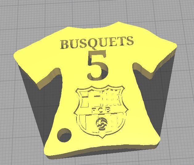 BARCELONA KEYRING - BUSQUETS - 5 La Liga