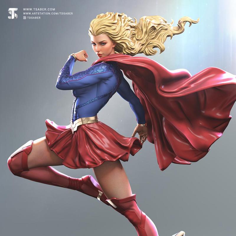 Supergirl Statue