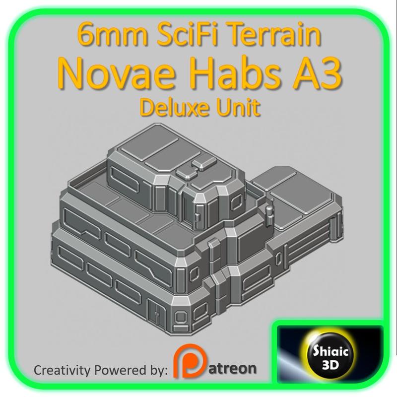 6mm SciFi Building - Novae Habs A3