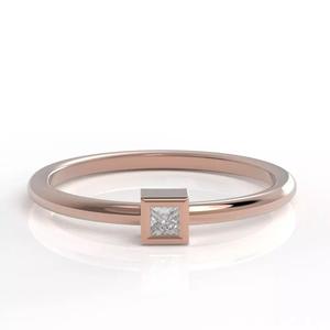 Princess bezel ring
