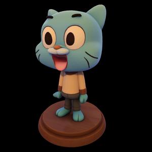 Gumball Stylized 3d Print Model