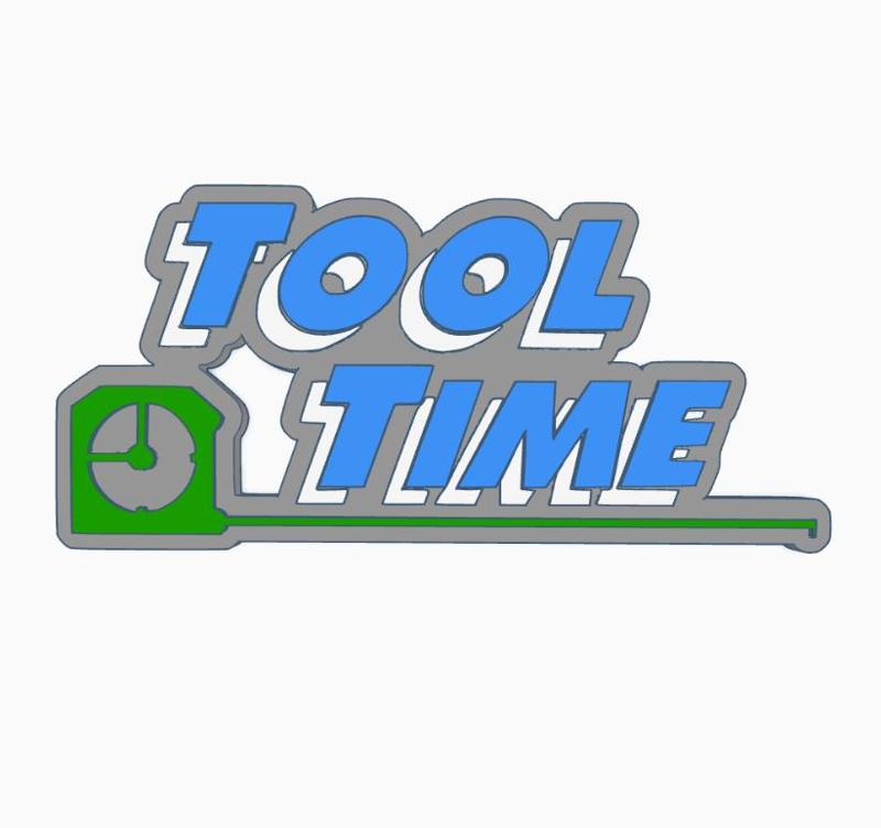 TOOL TIME (HOME IMPROVEMENT) Logo Display by MANIACMANCAVE3D