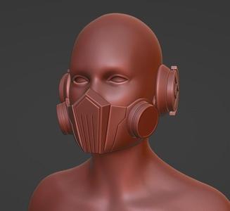 Ortho Shroud Mask and Headphone for cosplay