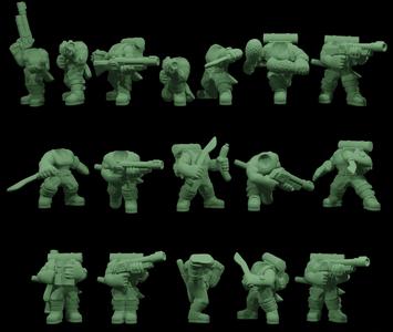 Jungle Spacelings Vol.1 - Infantry Bodies