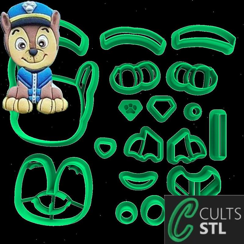 CORTADOR - CHASE - PATRULHA CANINA - 8cm