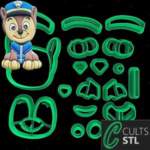 CORTADOR - CHASE - PATRULHA CANINA - 8cm