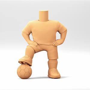 A male body in a Funko POP Style. MB_07