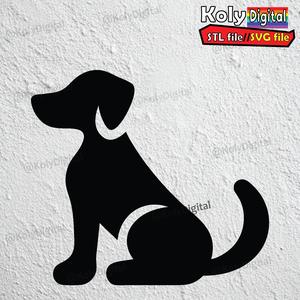 dog logo wall art