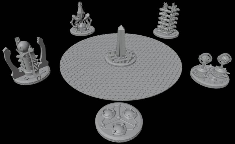 Space Undead Objective Markers