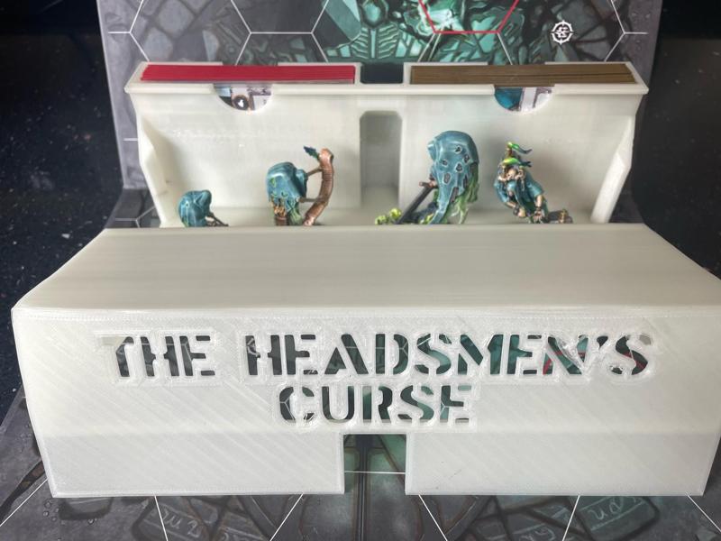 HOLDER FOR THE HEADSMENS CURSE, WAR HAMMER UNDERWORLDS, WYRDHOLLOW WU