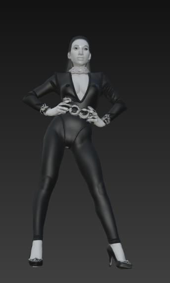 Doll figurine, girl, beautiful girl, doll, female doll, doll in dress, shoes and with long hair.