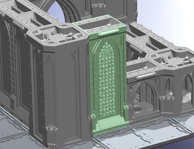 HIGH SKULL WALL ZONE MORTALIS 28MM