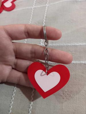 DOUBLE HEART KEYCHAIN