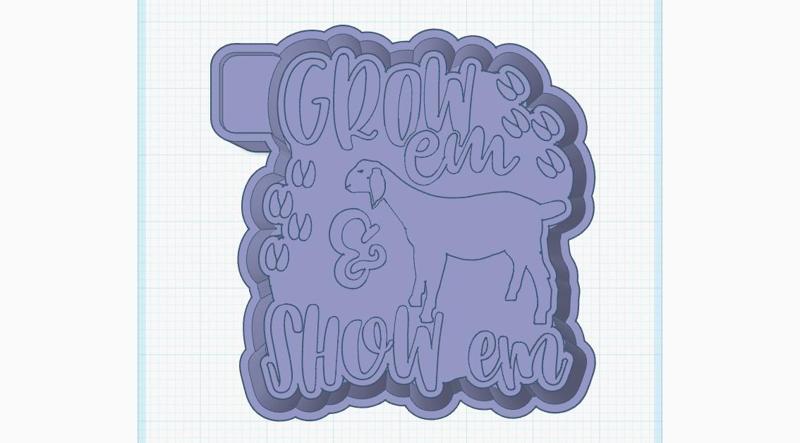 Grow em Show em Goat freshie mold