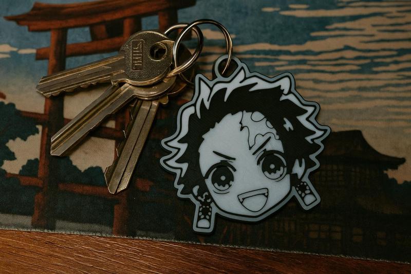 Tanjiro Kamado keychain, Demon Slayer