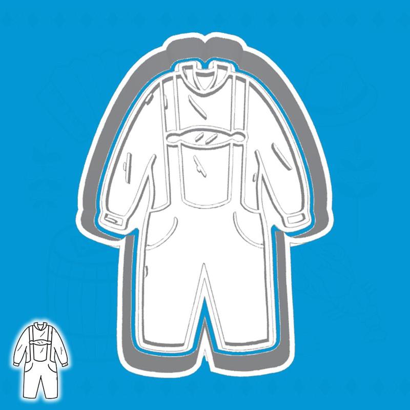 Oktoberfest cookie cutters - lederhosen suit (style 1)