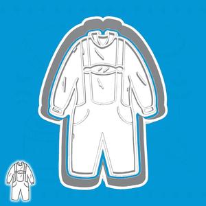 Oktoberfest cookie cutters - lederhosen suit (style 1)